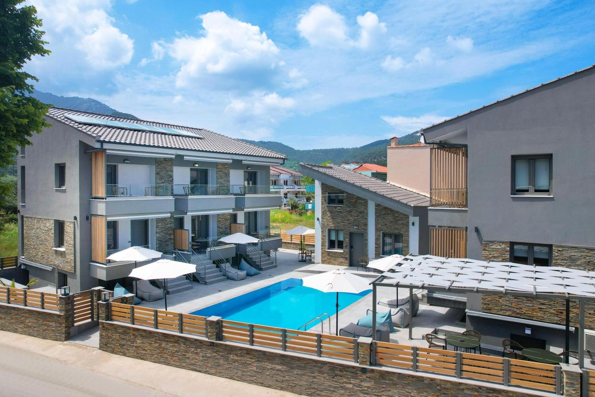 Aerino Luxury Villas Chrisi Ammoudia Exteriör bild