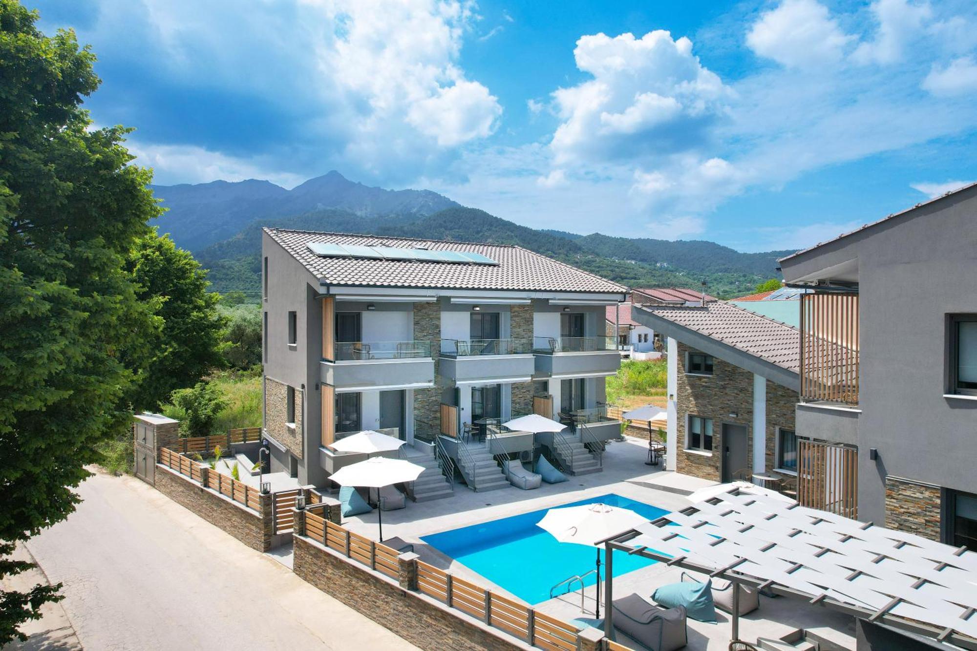 Aerino Luxury Villas Chrisi Ammoudia Exteriör bild
